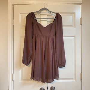 Abercrombie & Fitch Babydoll a-line dress BROWN